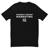 Market Proof Marketing Solid Black Shirt - Men's Athletic Fit